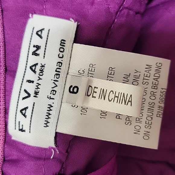 Faviana | Violet Ruffle Mini Dress - Picture 8 of 8